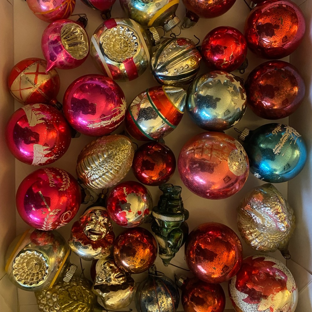 Multi Colored Vintage Ornaments